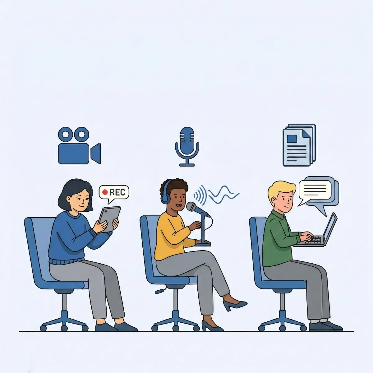 Every candidate can respond — in the format that works for them